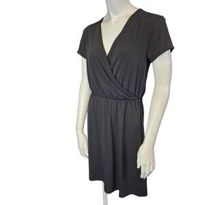 Elegant Black Wrap Dress